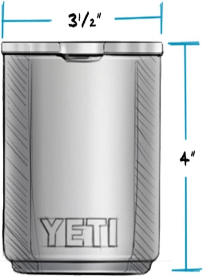 YETI Rambler 10 oz Stackable Lowball 2.0, Vacuum Insulated, Stainless Steel with MagSlider Lid, Camp Green - Image 2